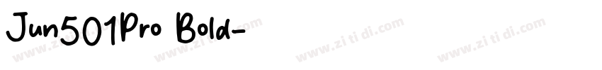 Jun501Pro Bold字体转换